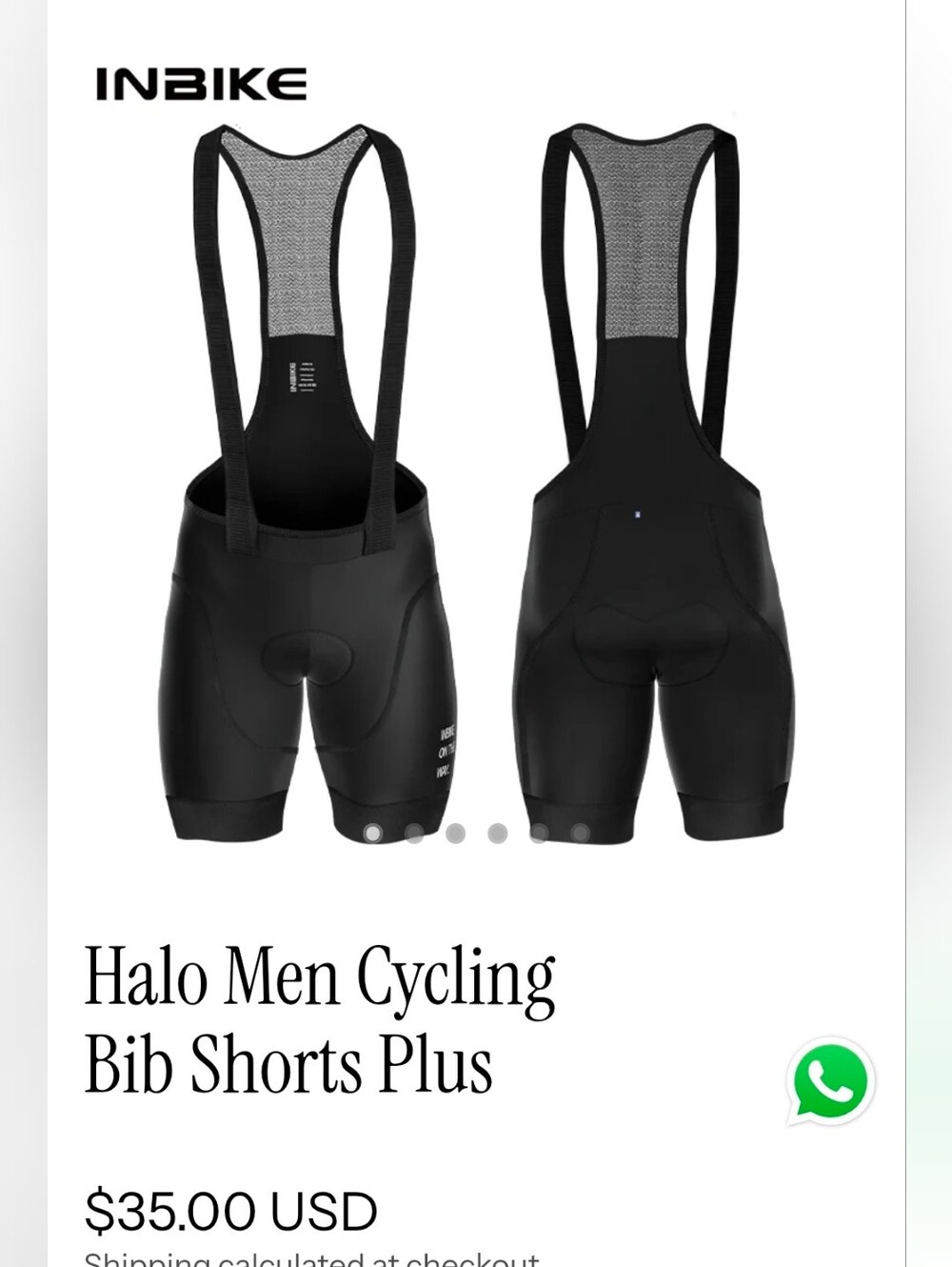 Inbike Cycling Bib Padded Shorts
